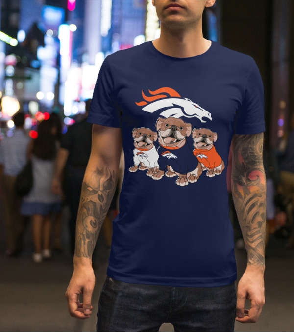 Denver Broncos Bulldog Trio T-Shirt