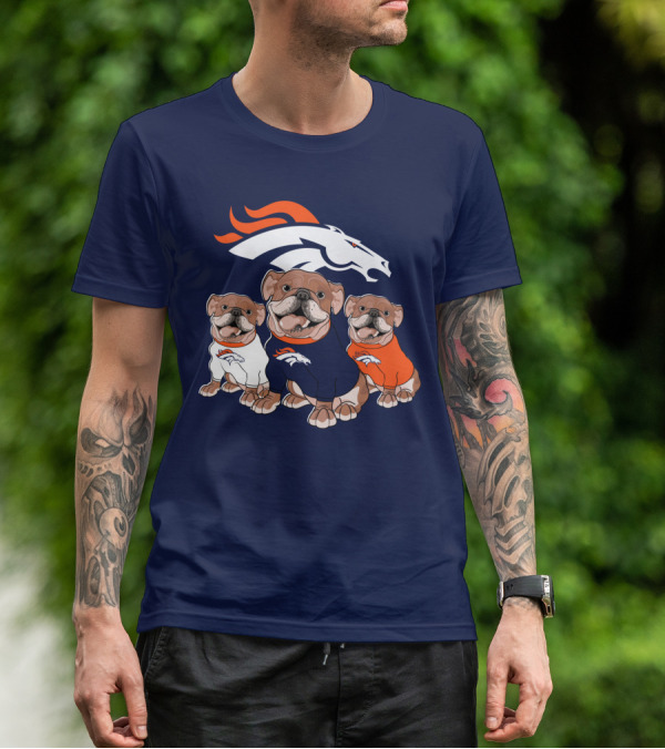 Denver Broncos Bulldog Trio T-Shirt