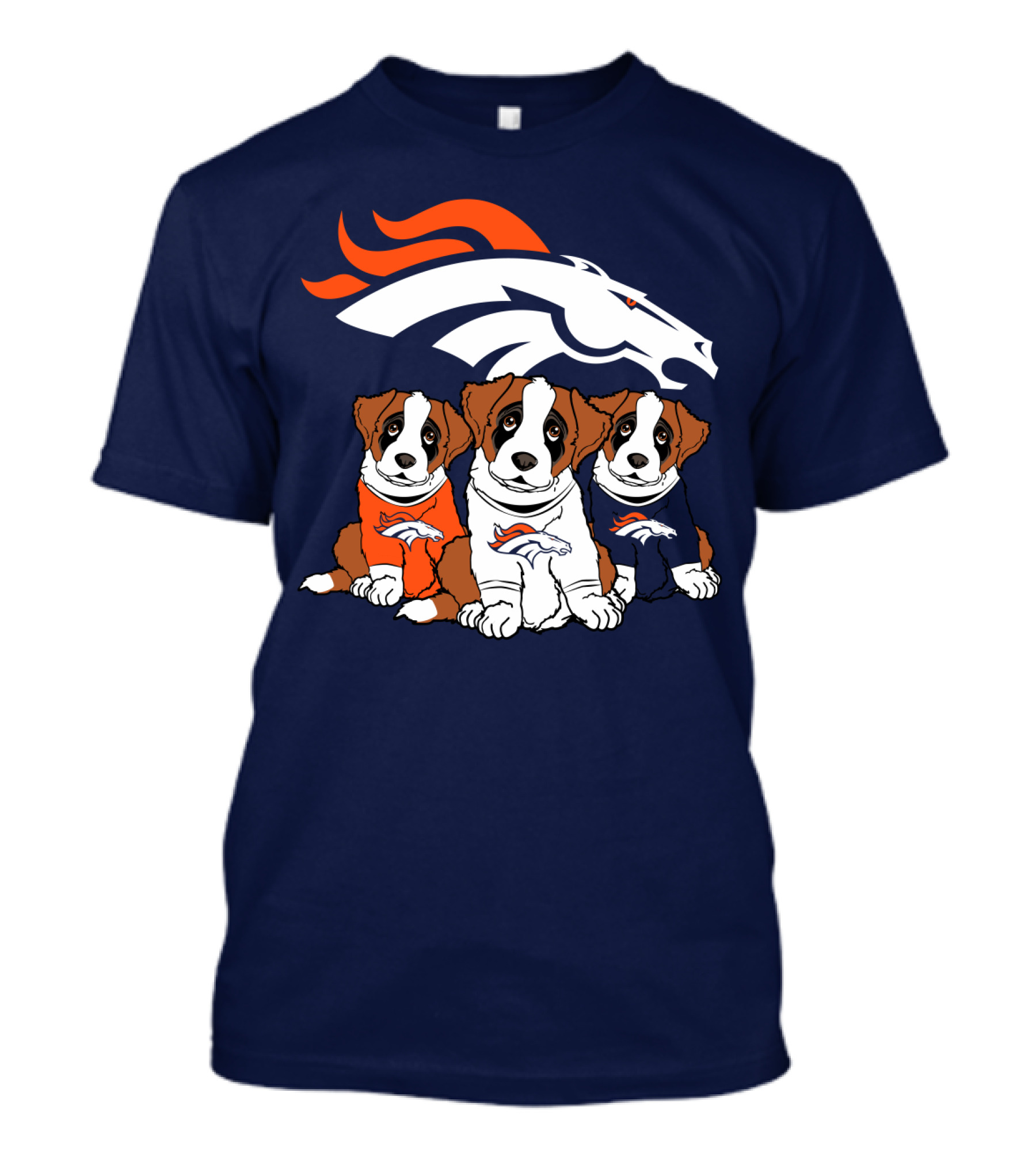 Denver Broncos Saint Bernard T-Shirt