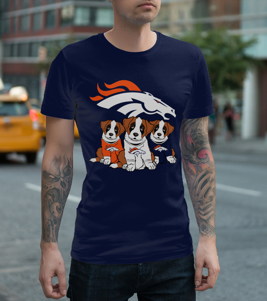 Denver Broncos Saint Bernard T-Shirt