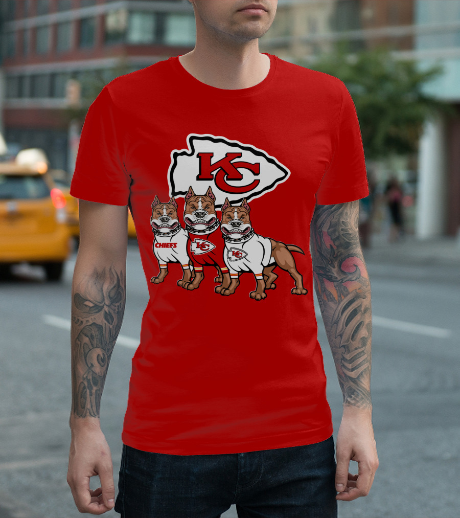 Kansas City Chiefs Pitbull Trio T-Shirt