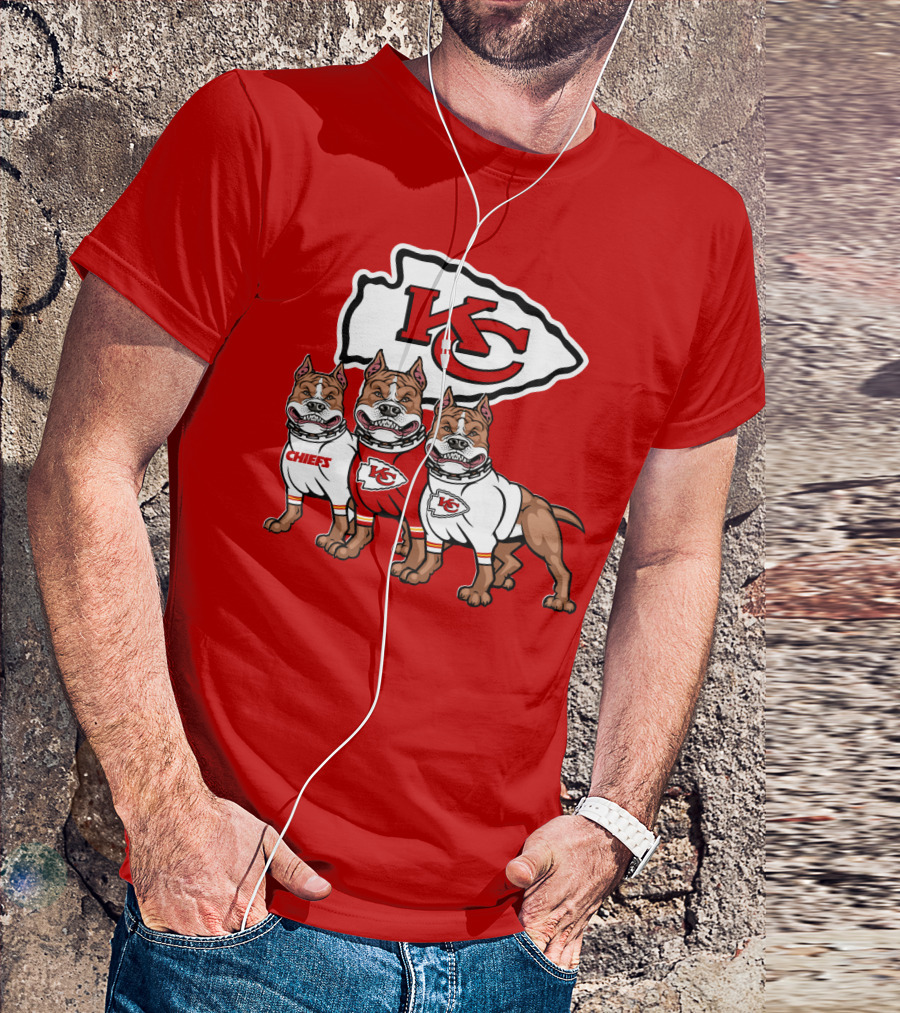 Kansas City Chiefs Pitbull Trio T-Shirt