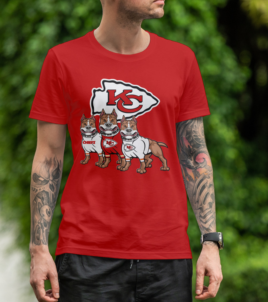 Kansas City Chiefs Pitbull Trio T-Shirt