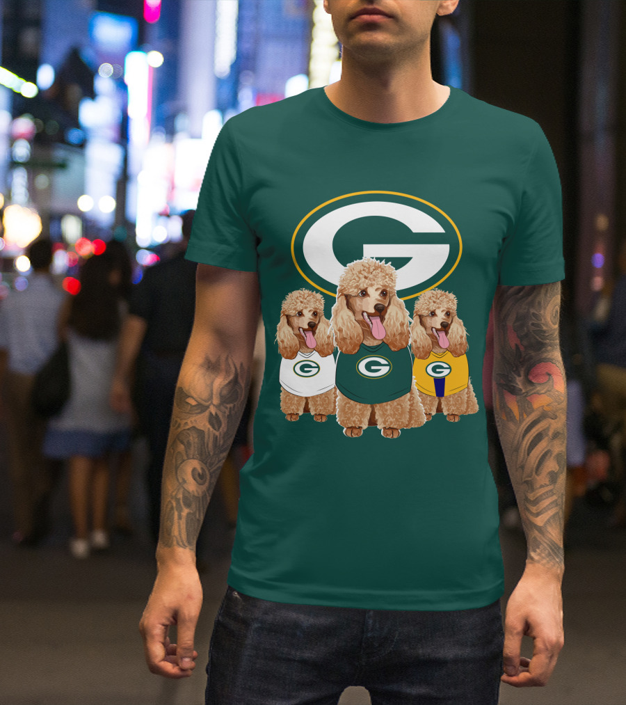 Packers Poodle Gang Football T-Shirt