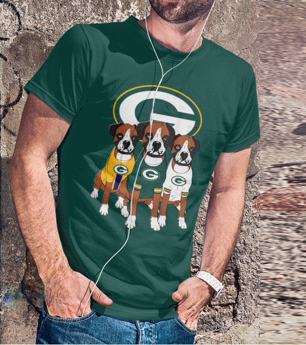 Green Bay Packers Boxer Trio T-Shirt