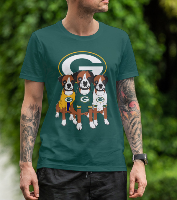 Green Bay Packers Boxer Trio T-Shirt
