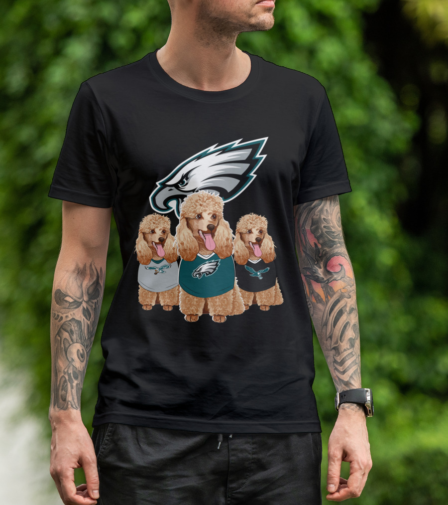 Philadelphia Eagles Poodle Trio T-Shirt