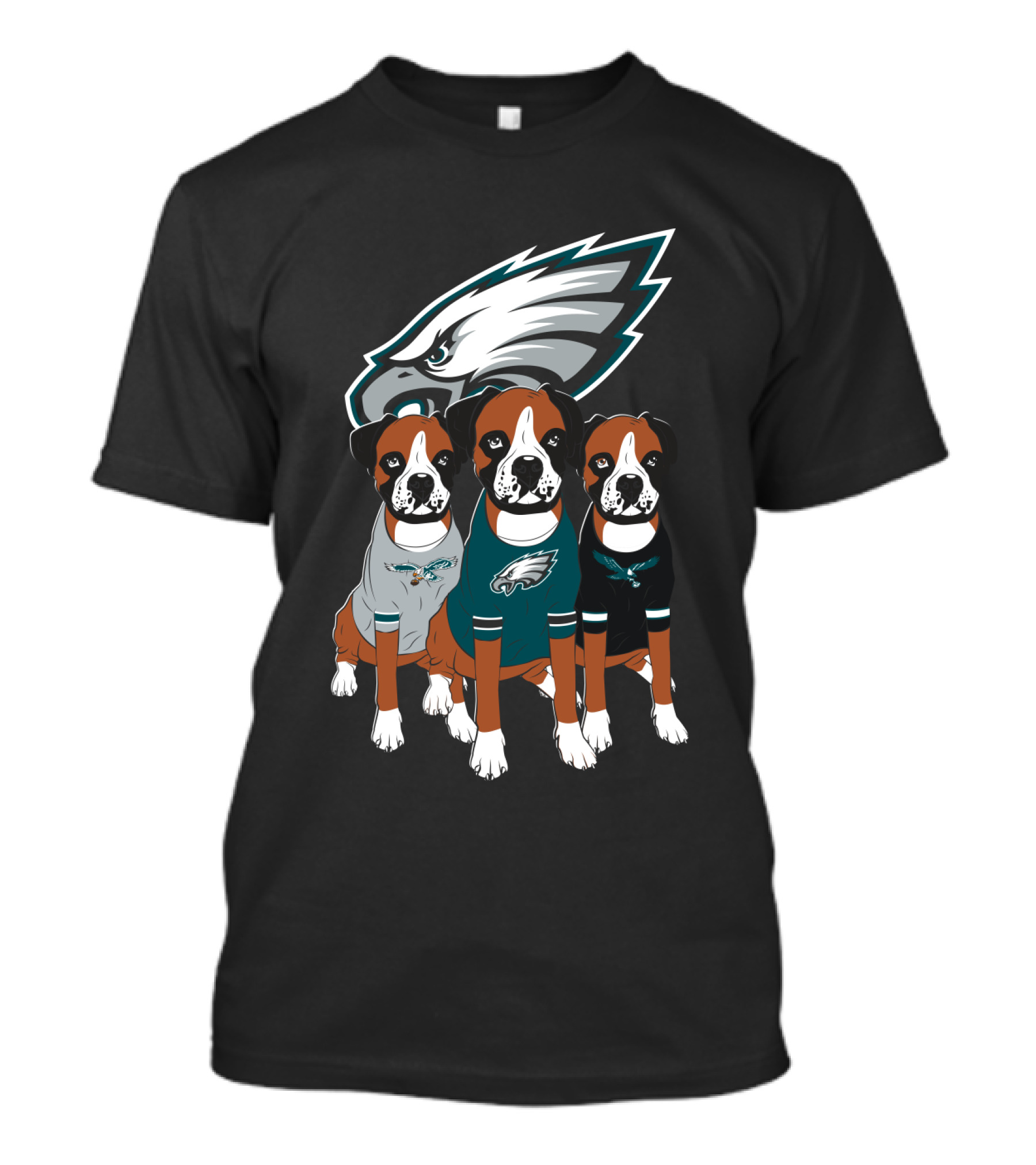 Philadelphia Eagles Boxer Dogs T-Shirt