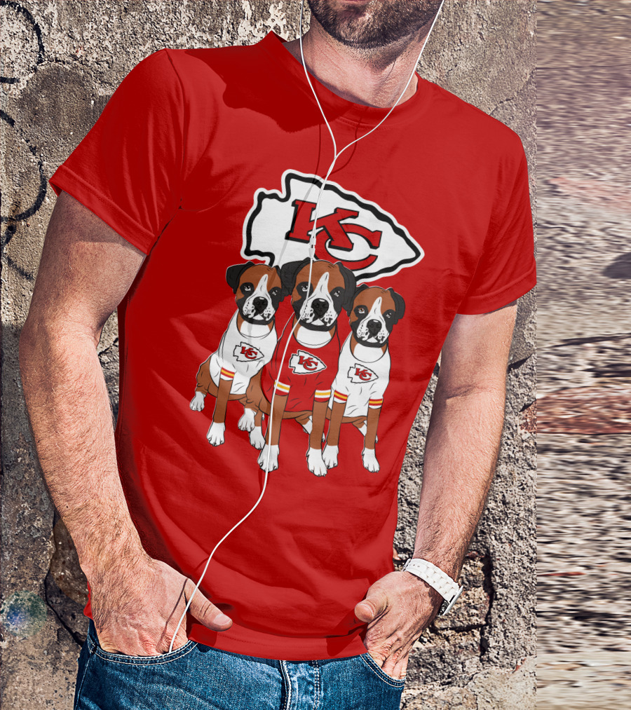Kc Chiefs Boxer Dogs T-Shirt