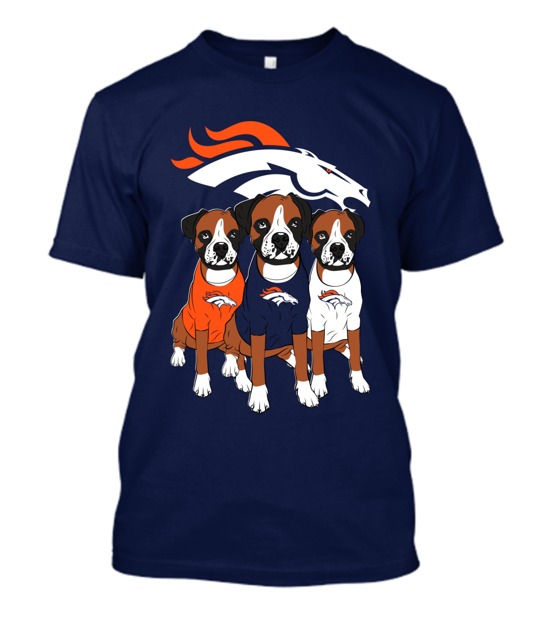 Denver Broncos Boxer Dogs T-Shirt