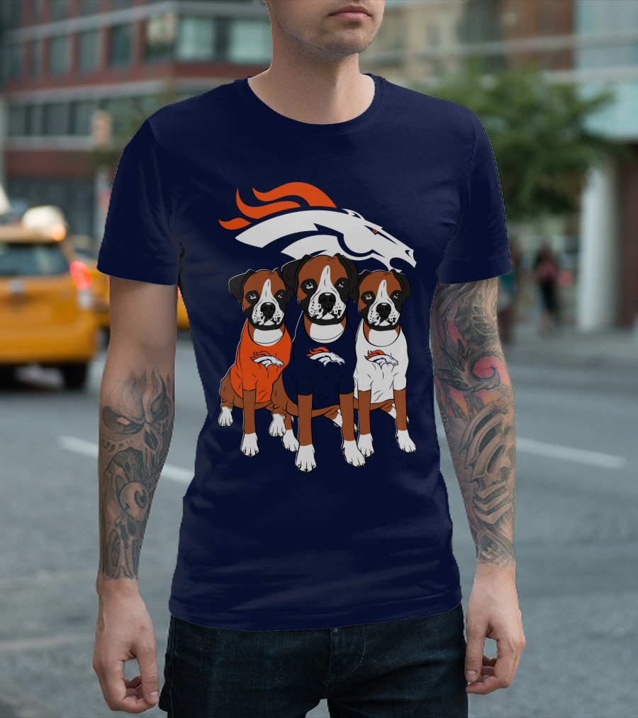 Denver Broncos Boxer Dogs T-Shirt