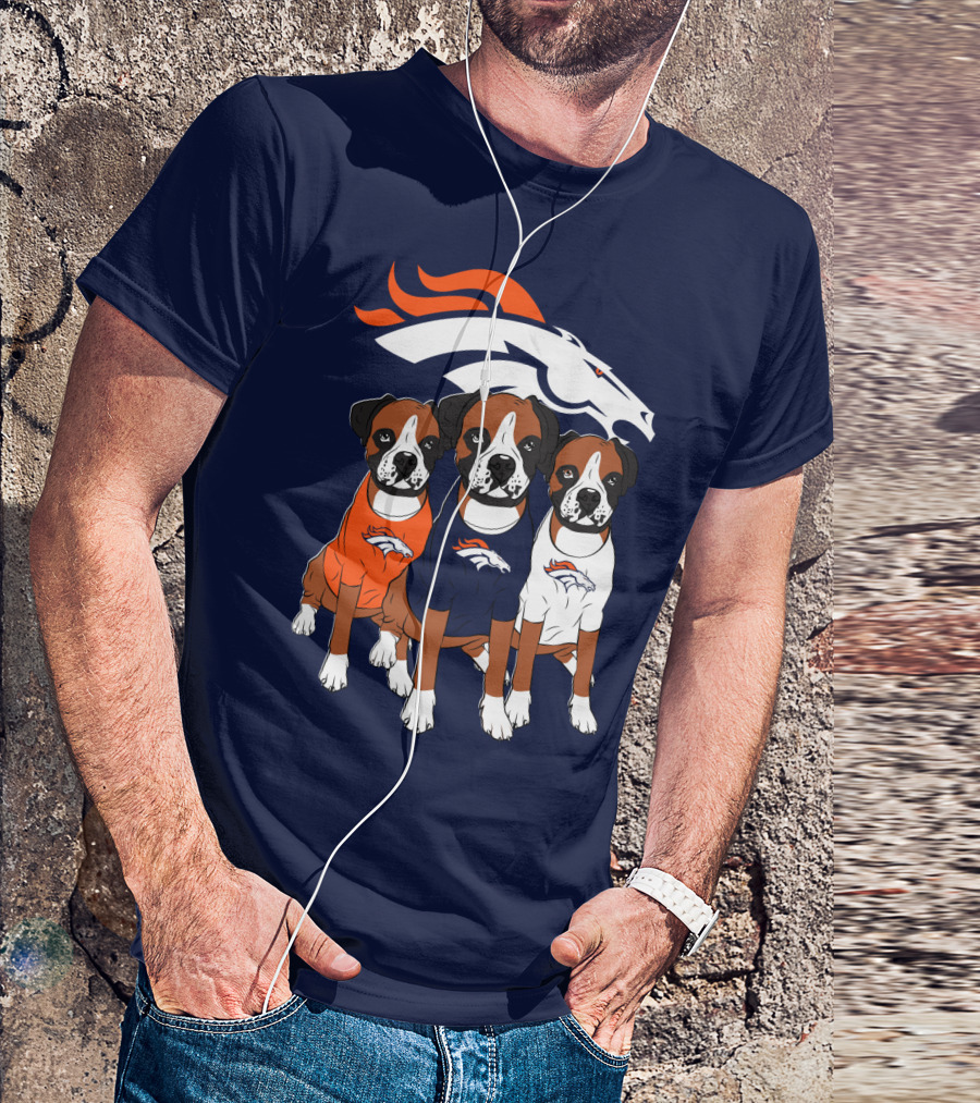 Denver Broncos Boxer Dogs T-Shirt