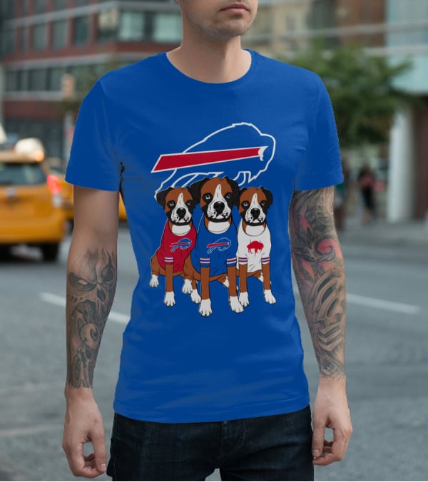 Buffalo Bills Boxer Dogs T-Shirt
