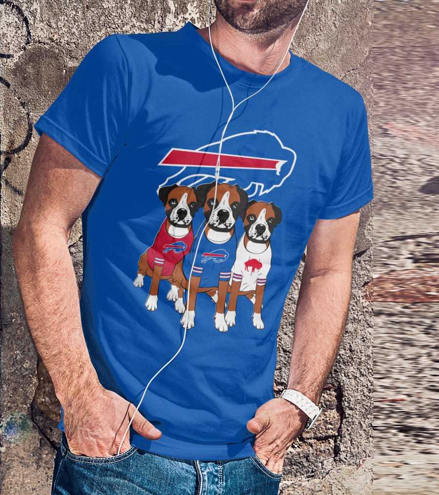 Buffalo Bills Boxer Dogs T-Shirt
