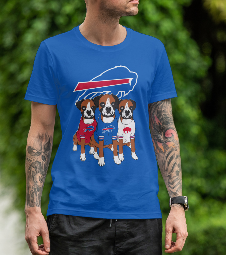 Buffalo Bills Boxer Dogs T-Shirt
