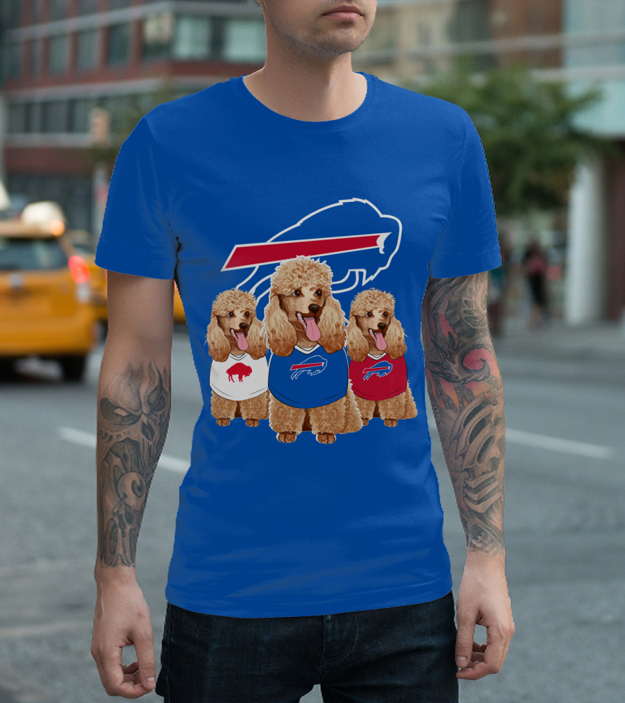 Buffalo Bills Poodle Trio T-Shirt