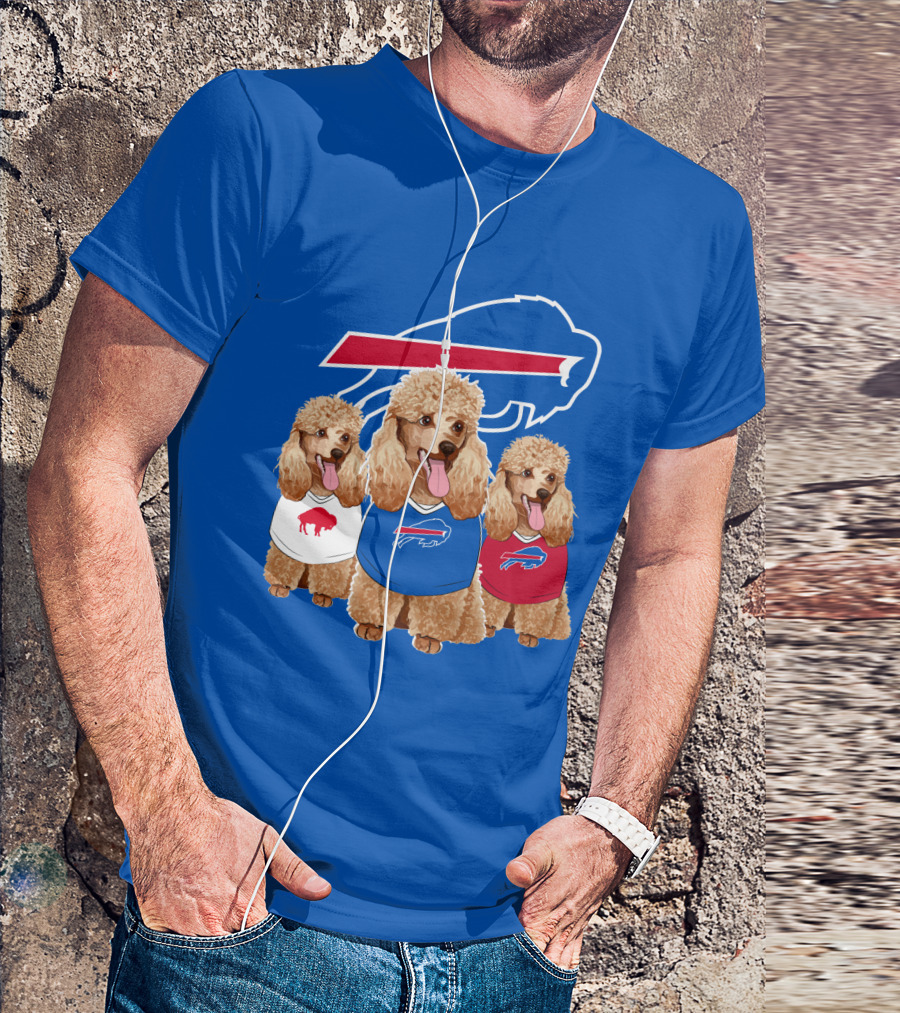 Buffalo Bills Poodle Trio T-Shirt