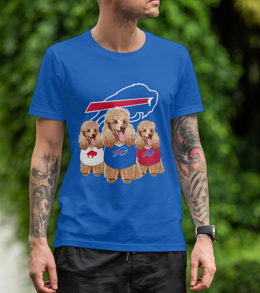 Buffalo Bills Poodle Trio T-Shirt