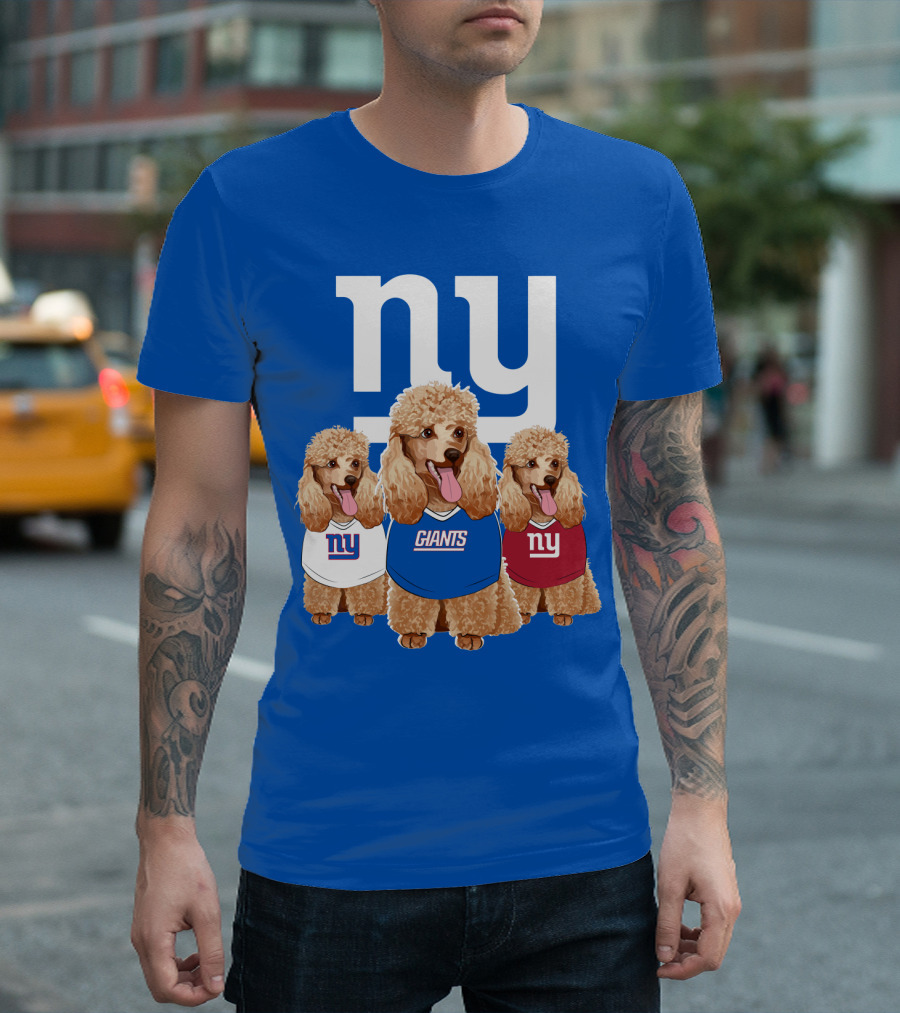 Ny Giants Poodle Trio T-Shirt