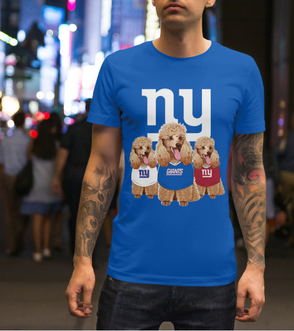 Ny Giants Poodle Trio T-Shirt