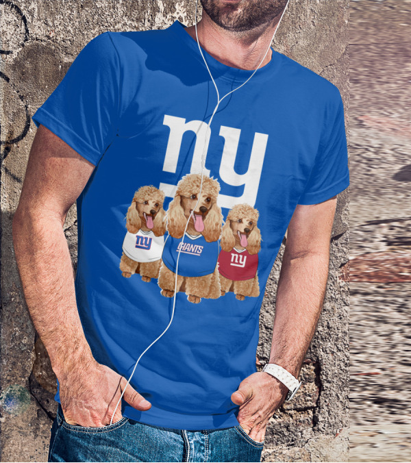 Ny Giants Poodle Trio T-Shirt
