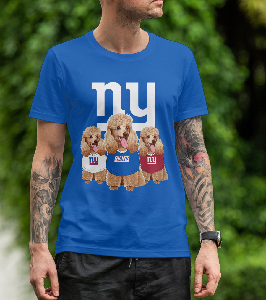 Ny Giants Poodle Trio T-Shirt