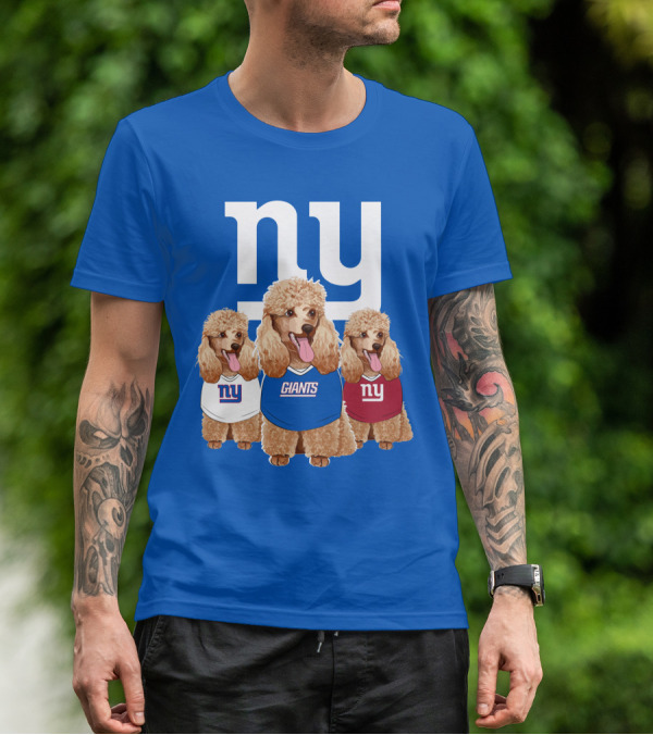 Ny Giants Poodle Trio T-Shirt