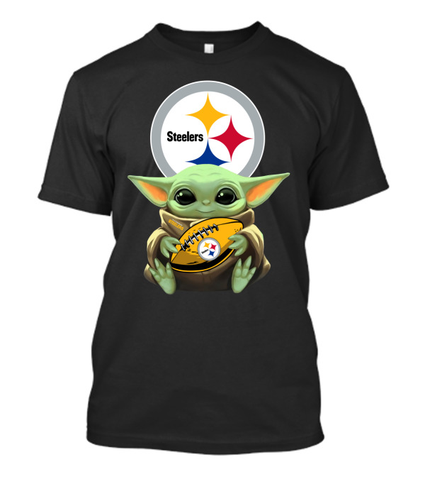 Baby Yoda Steelers Nfl Football T-Shirt