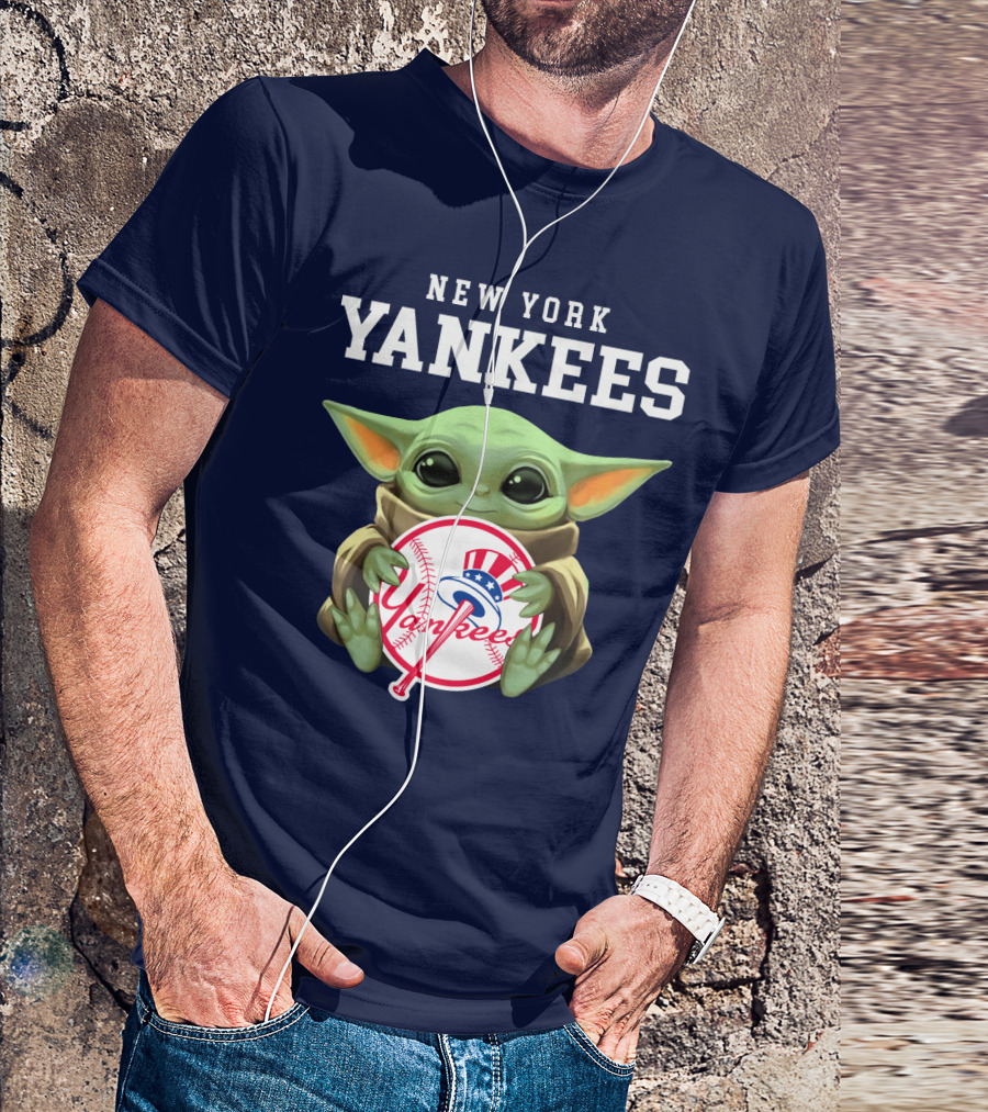New York Yankees Baby Yoda Yankees T-Shirt