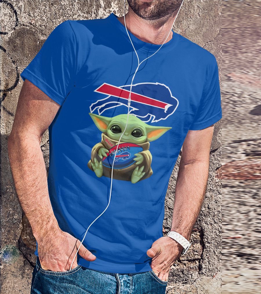 Baby Yoda Bills Buffalo Football Fan T-Shirt