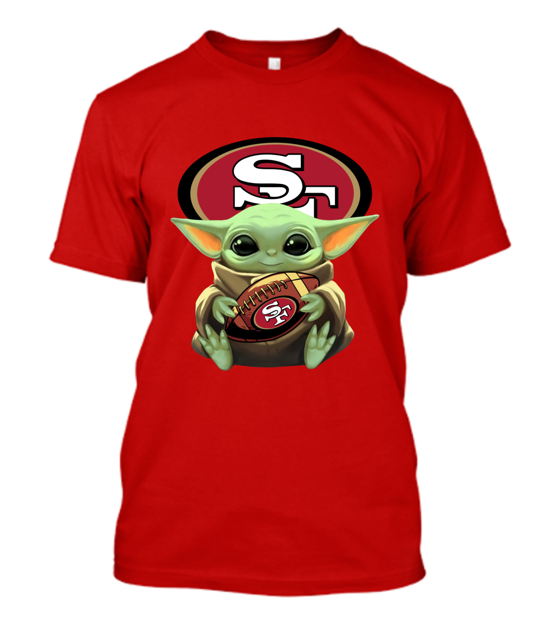 Baby Yoda San Francisco 49ers Football T-Shirt