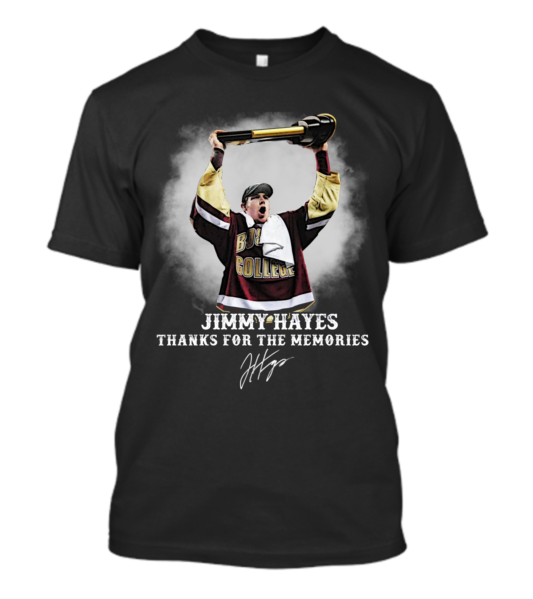 Jimmy Hayes Boston College Thanks For The Memories T-Shirt