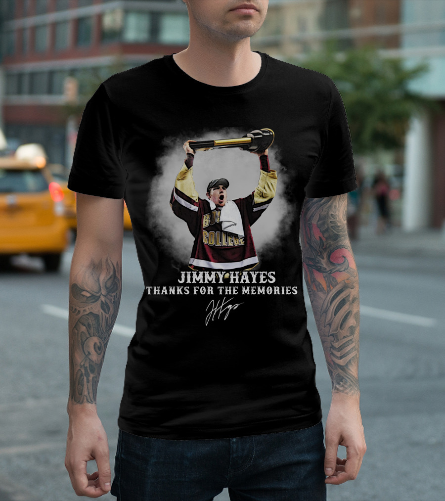Jimmy Hayes Boston College Thanks For The Memories T-Shirt