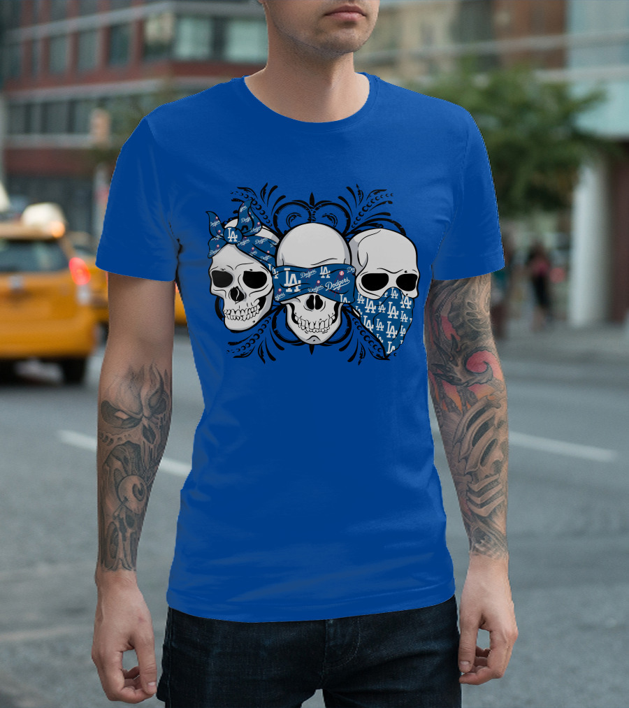La Dodgers Skull Trio T-Shirt