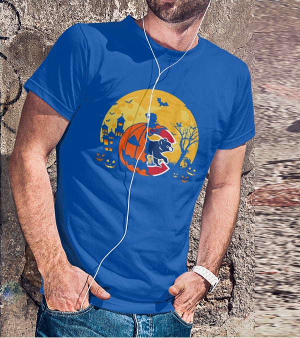 Chicago Cubs Halloween Full Moon T-Shirt