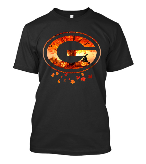 G Autumn Pumpkins Halloween Leaves T-Shirt