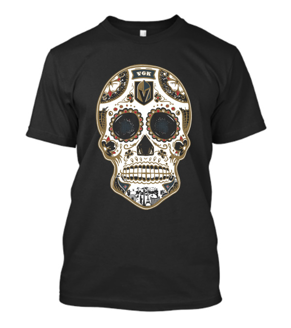 Vgk Sugar Skull Golden Knights T-Shirt