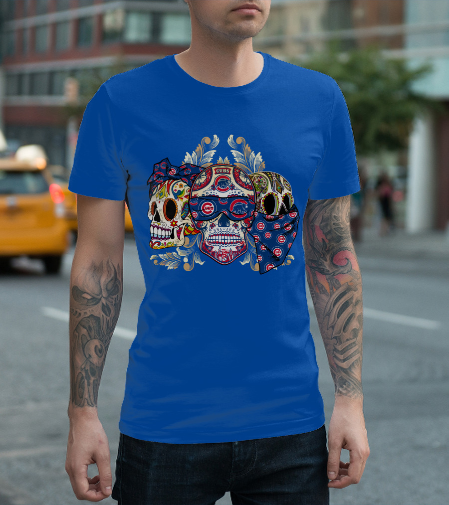 Cubs Sugar Skull T-Shirt