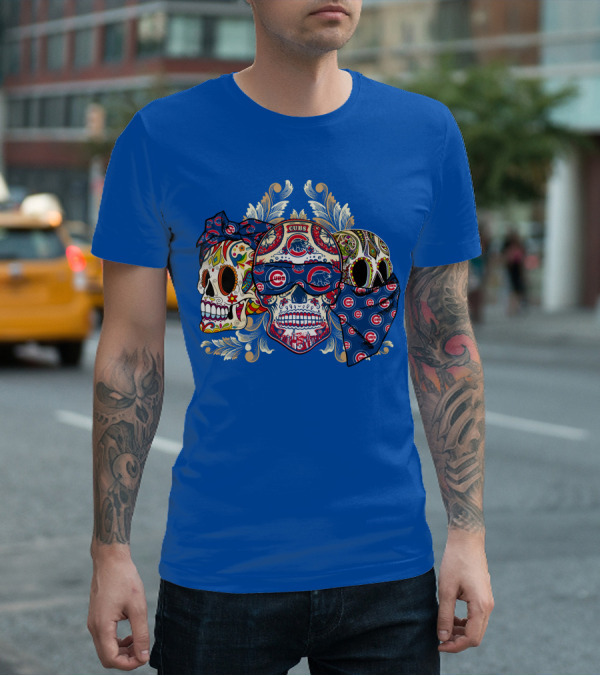Cubs Sugar Skull T-Shirt