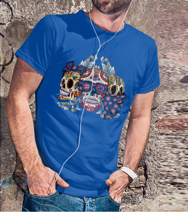 Cubs Sugar Skull T-Shirt