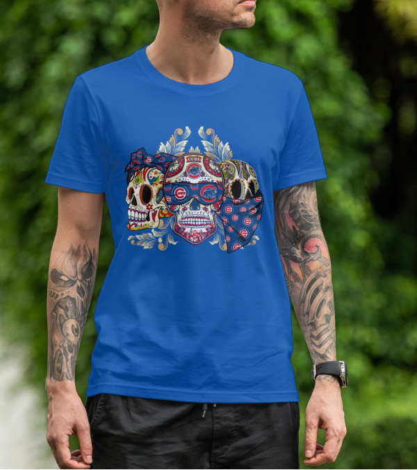 Cubs Sugar Skull T-Shirt