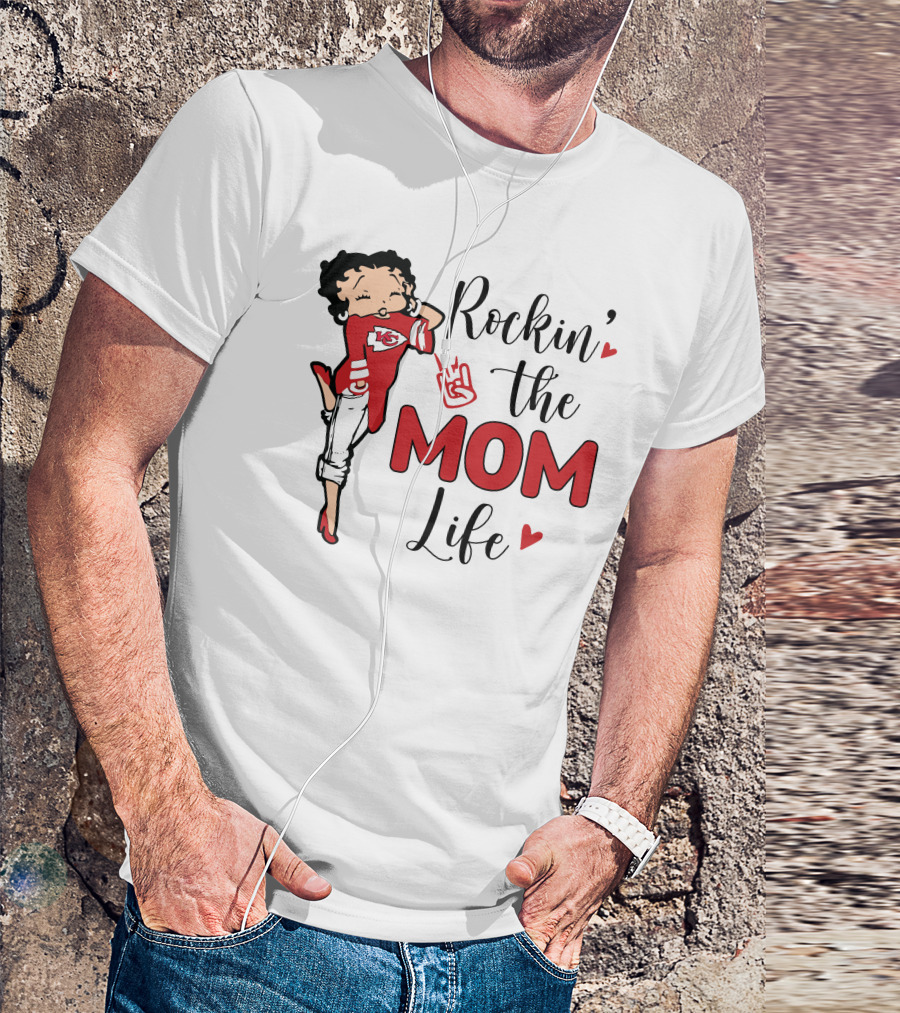 Rockin' The Mom Life Kansas City Football Fan Edition T-Shirt