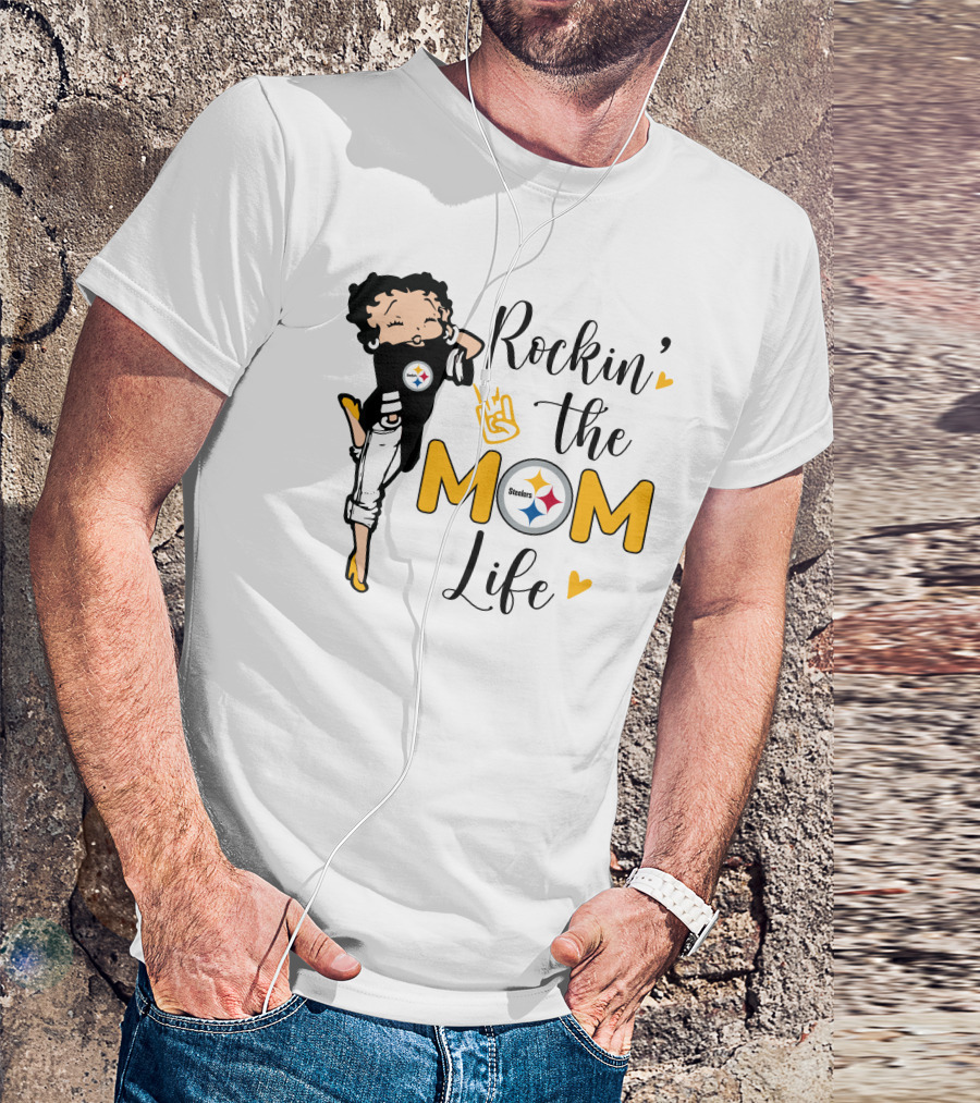 Rockin' The Mom Life Steelers T-Shirt