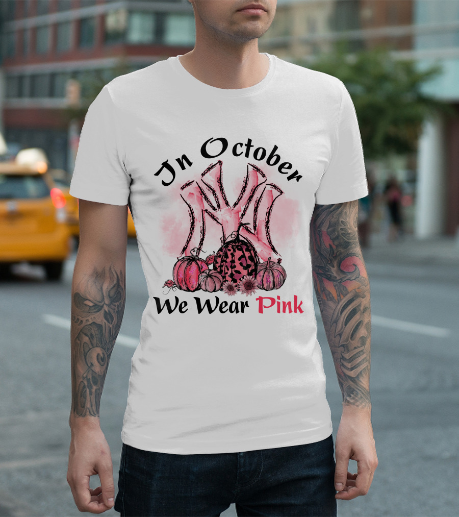 In October We Wear Pink T-Shirt
