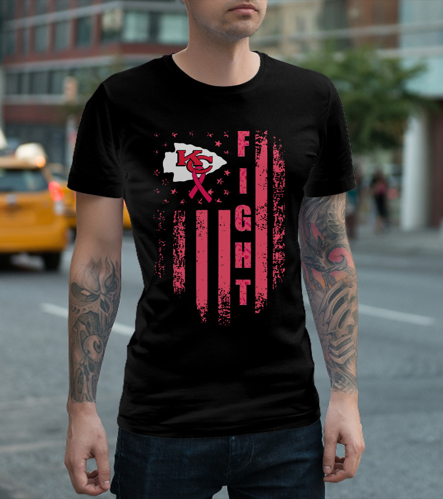 Kansas City Chiefs Breast Cancer Awareness Fight Edition T-Shirt