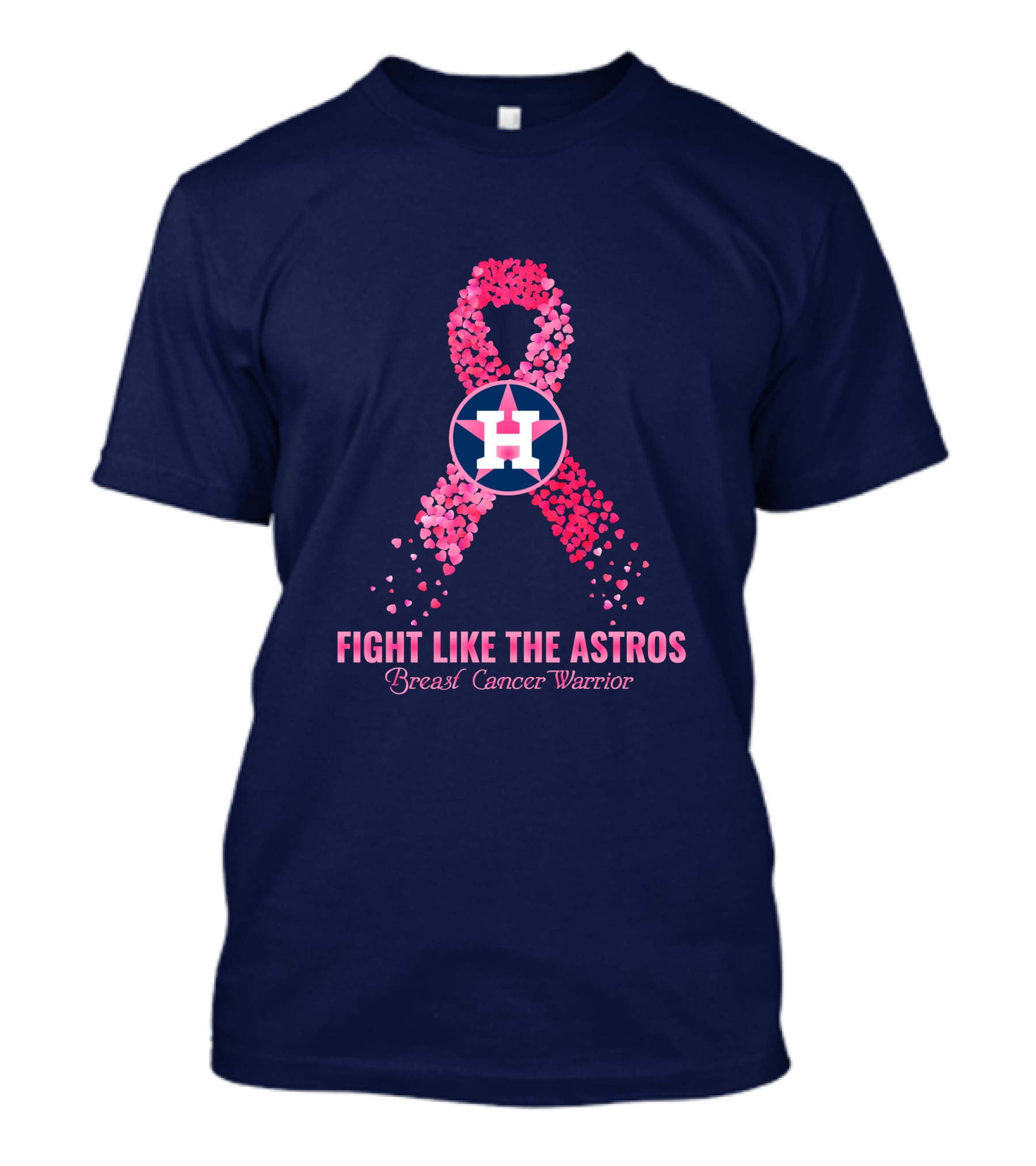 Fight Like The Astros Breast Cancer Warrior T-Shirt