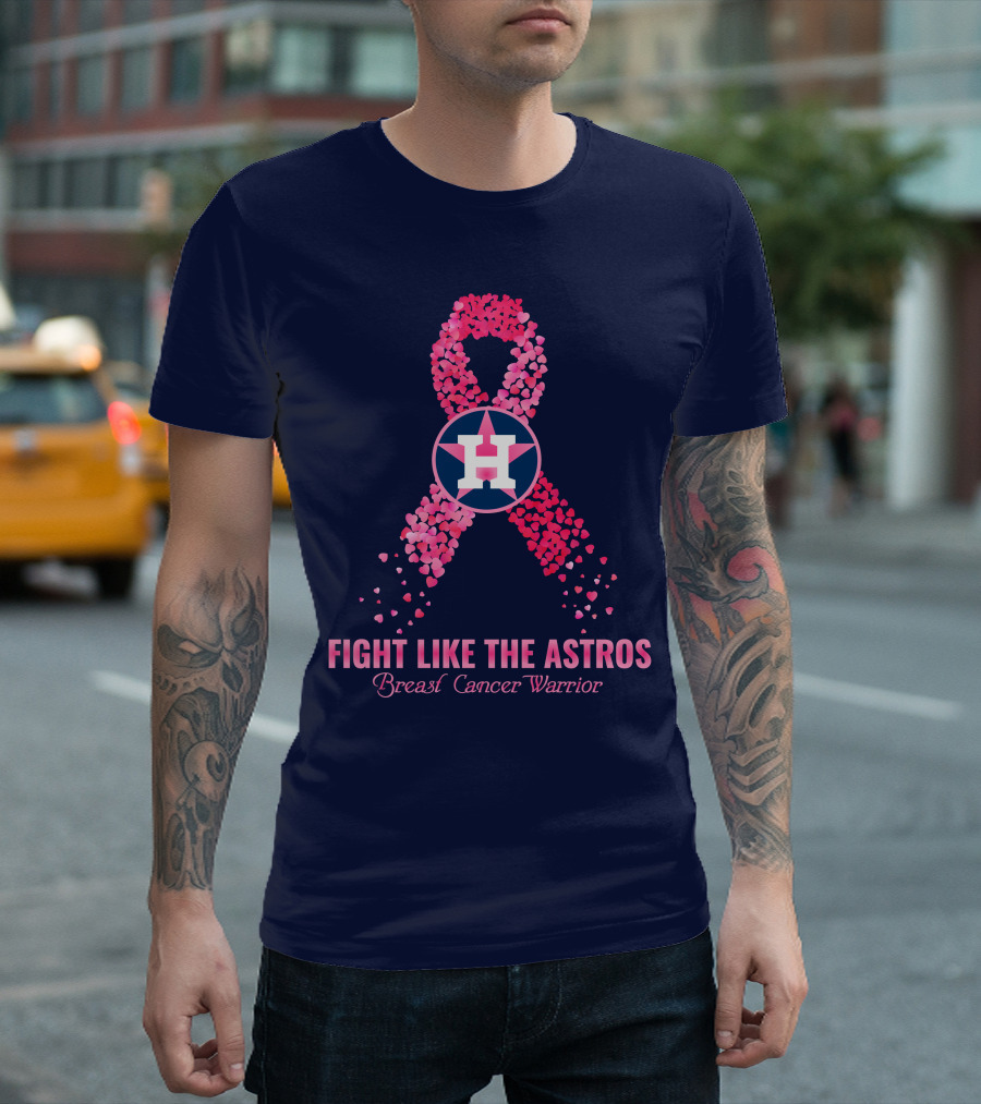 Fight Like The Astros Breast Cancer Warrior T-Shirt