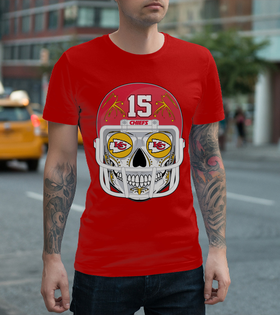 Chiefs Skull Helmet T-Shirt