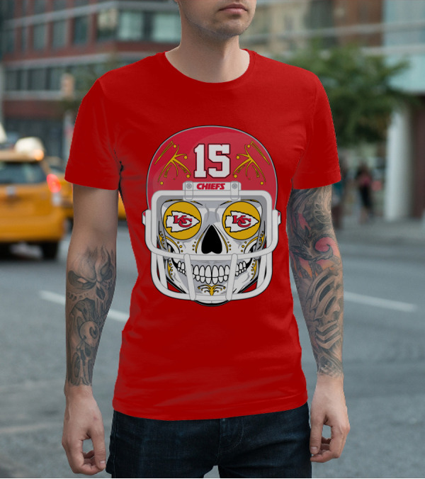 Chiefs Skull Helmet T-Shirt