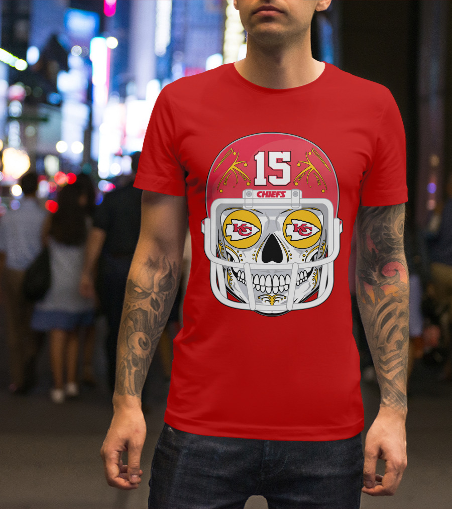 Chiefs Skull Helmet T-Shirt